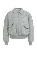YAYA | Sweatvest Met Klepzakken En Ritssluiting Iron Grey Melange