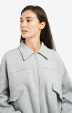 YAYA | Sweatvest Met Klepzakken En Ritssluiting Iron Grey Melange