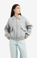 YAYA | Sweatvest Met Klepzakken En Ritssluiting Iron Grey Melange