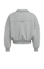 YAYA | Sweatvest Met Klepzakken En Ritssluiting Iron Grey Melange