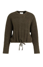 YAYA | Sweater Batwing Sleeves Slate Black Brown Melange