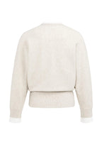YAYA | Sweater Met Blousekraag En Knoopdetail