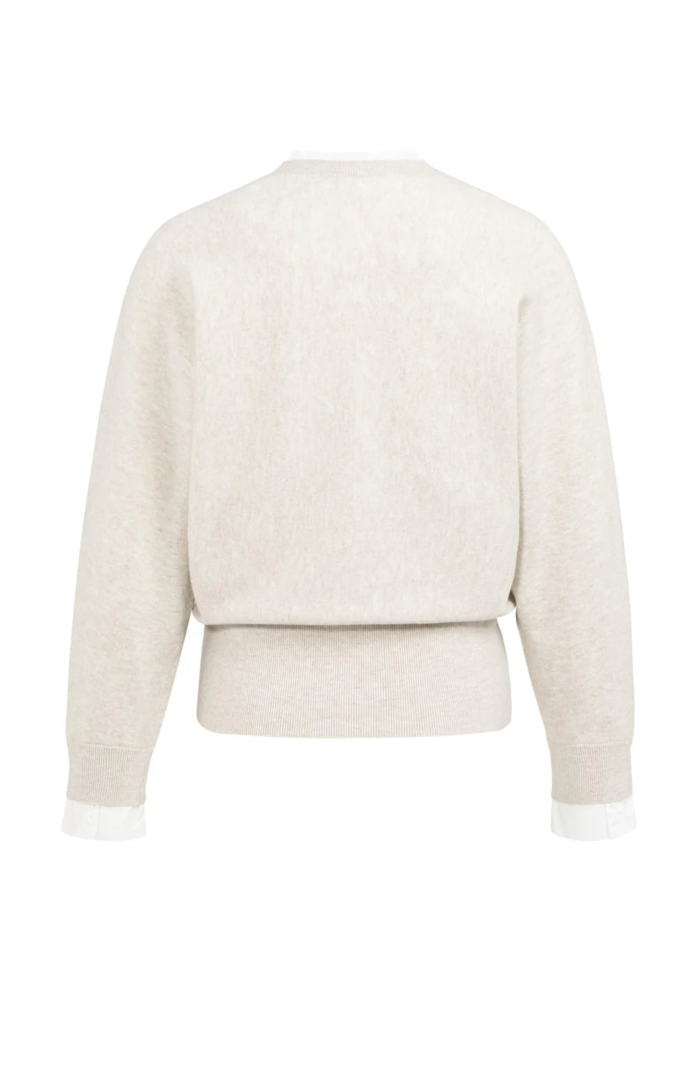 YAYA | Sweater Met Blousekraag En Knoopdetail