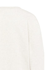 YAYA | Sweater Met Opgestikte Tekst En Ronde Hals