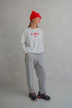 Penn & Ink N.Y | sweater print - ecru tomato - W25F1700