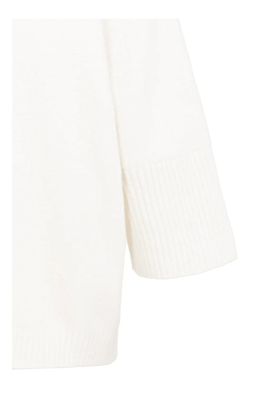 YAYA | Trui Met Geribde Driekwart Mouwen En Opstaande Hals