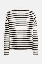 Penn & Ink N.Y | sweater stripe - navy-ecru - W25T1205