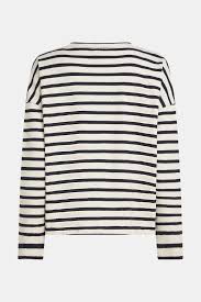 Penn & Ink N.Y | sweater stripe - navy-ecru - W25T1205