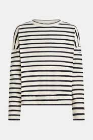Penn & Ink N.Y | sweater stripe - navy-ecru - W25T1205