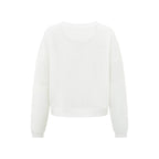 YAYA | Sweatshirt met ronde hals, lange mouwen en slubeffect - off white - 01-109065-405