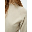 Peppercorn | Tana mock neck half sleeve knit pullover - feather gray