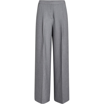 Peppercorn | Tashia wide pant - Grey melange - PC7844