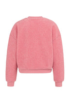 YAYA | Teddy Sweater Met Geribde Boorden En Ronde Hals