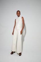Imprevu | Top Foxy Met Witte Pailletten