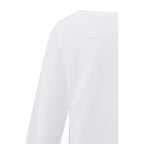 YAYA | Top met lange mouwen en naaddetails - pure white - 01-709261-502