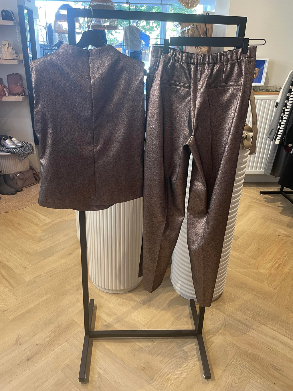 Summum | 2s3212-12126 top glitter - camel brown