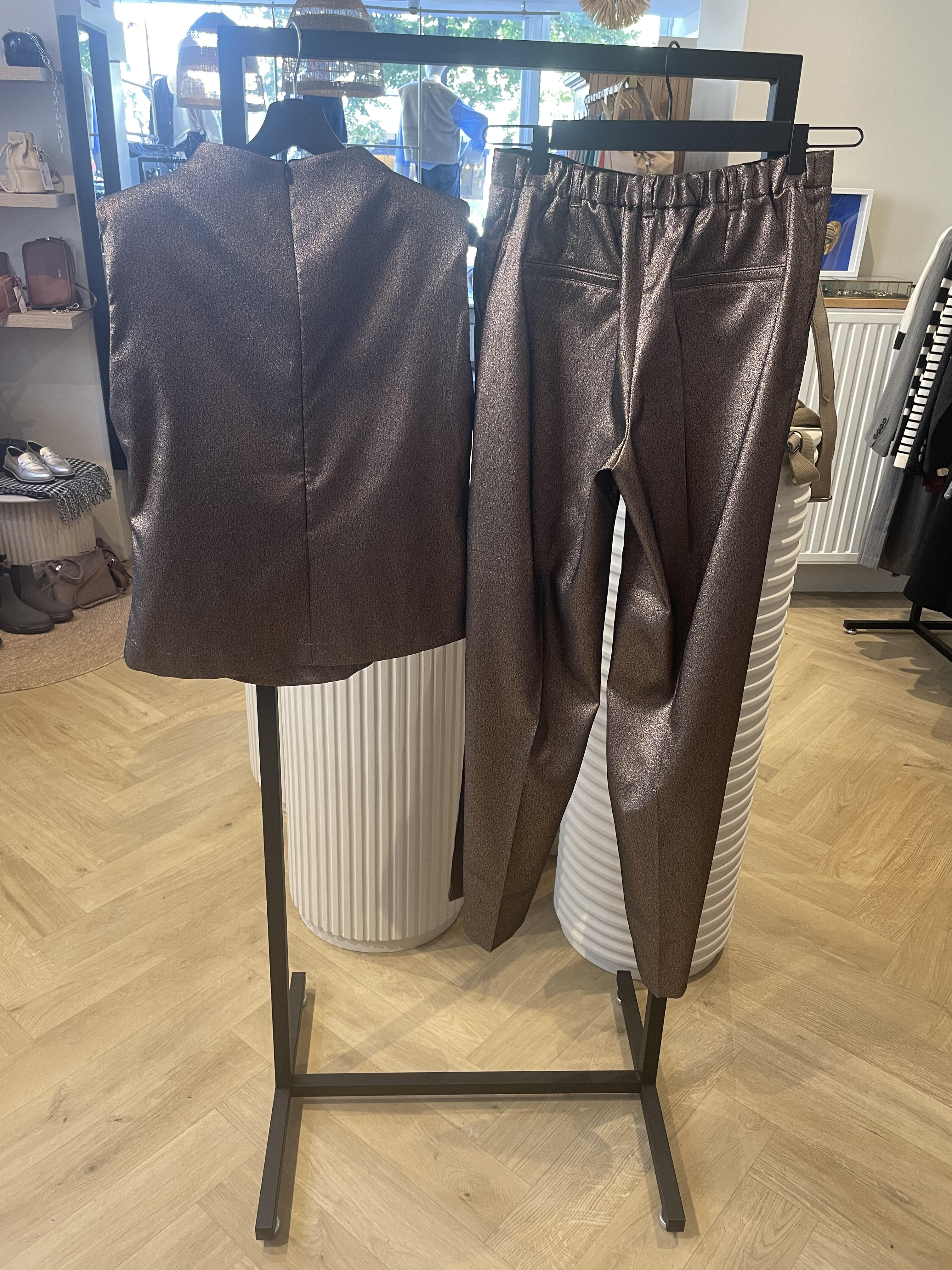 Summum | 2s3212-12126 top glitter - camel brown