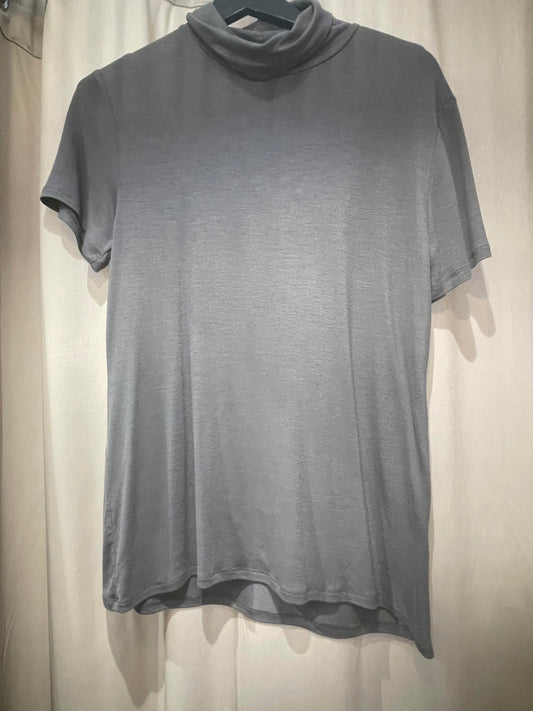 Milla by Greek Archaic Kori | top turtleneck short sleeve - grey - W25K-140751