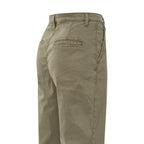 YAYA | Broek met plooien en chinozakken - capers brownish green -