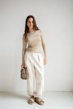 Penn & Ink N.Y | Trousers Ecru