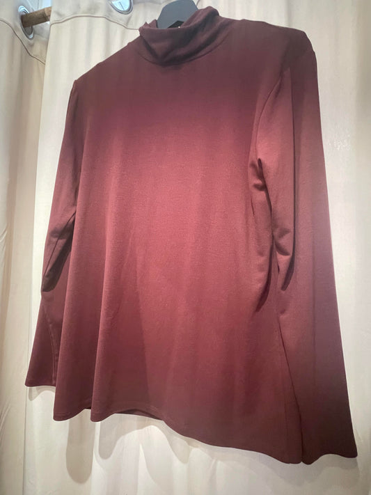Milla by Greek Archaic Kori | top turtleneck - bordeaux - W25K-140791