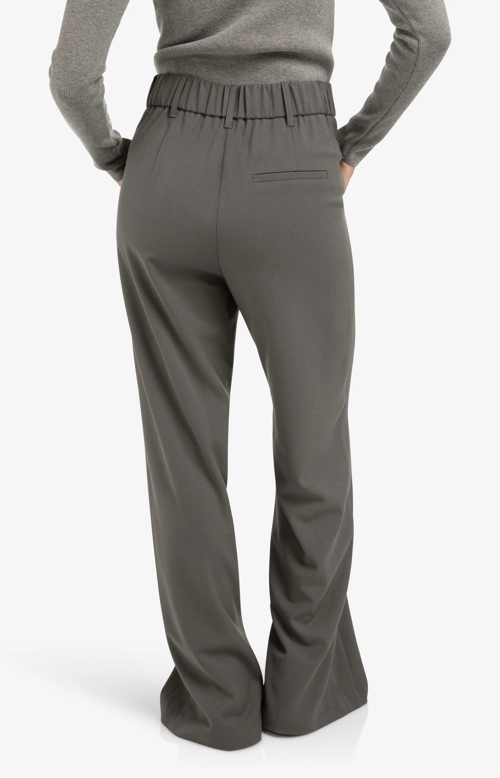 YAYA | Wide Leg Trousers Dark Night Grey