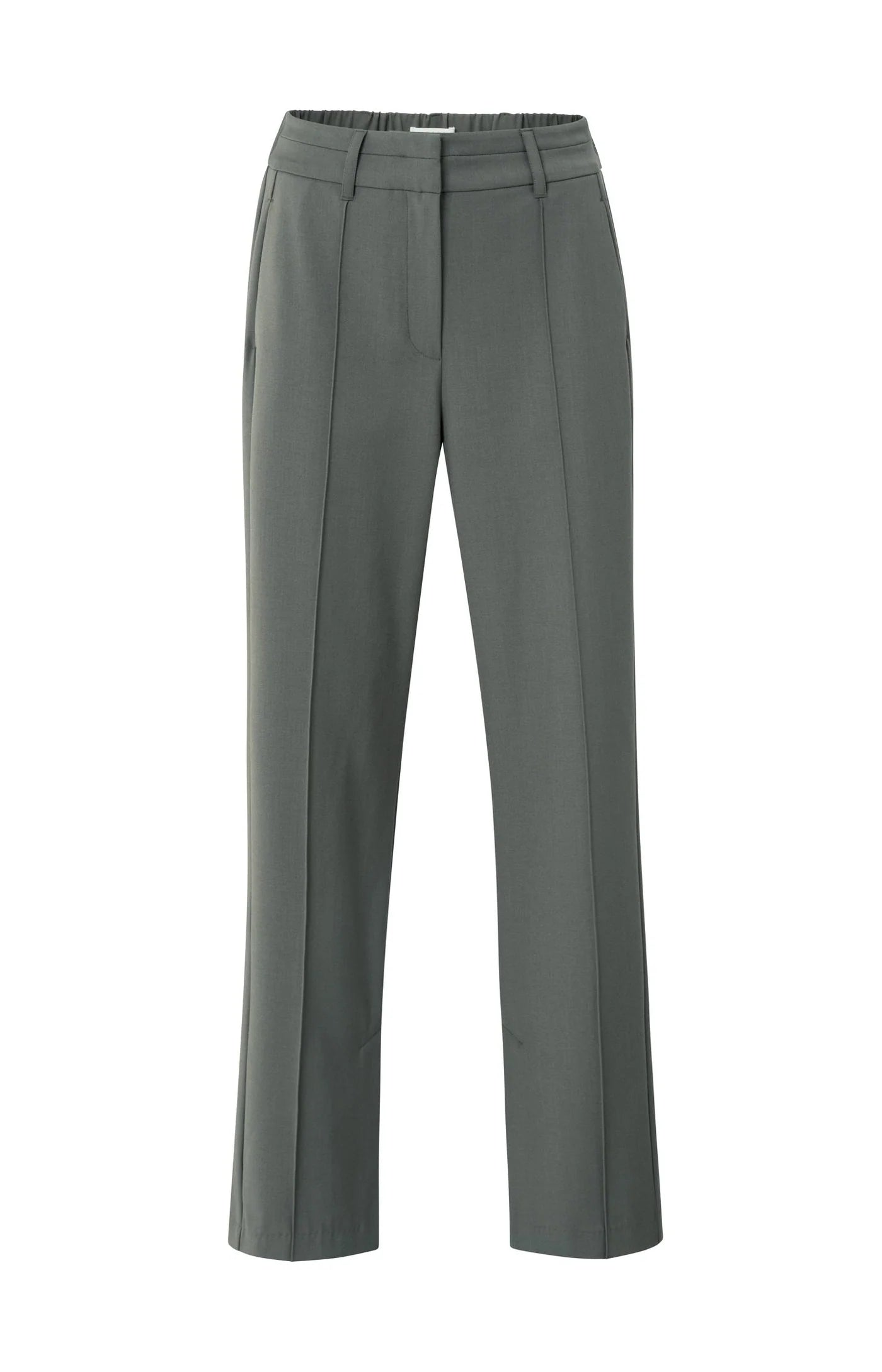 YAYA | Wide Leg Trousers Dark Night Grey