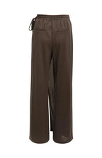 YAYA | Wide Leg Trouser Wrap Detail Aubergine Purple