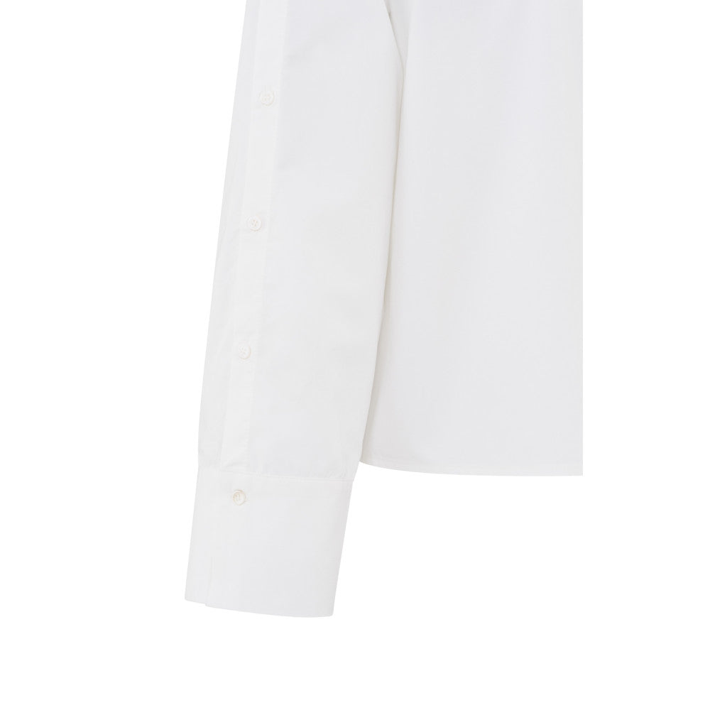 YAYA | Witte blouse met lange mouwen en knoopdetails - Pure White - 01-201134-502