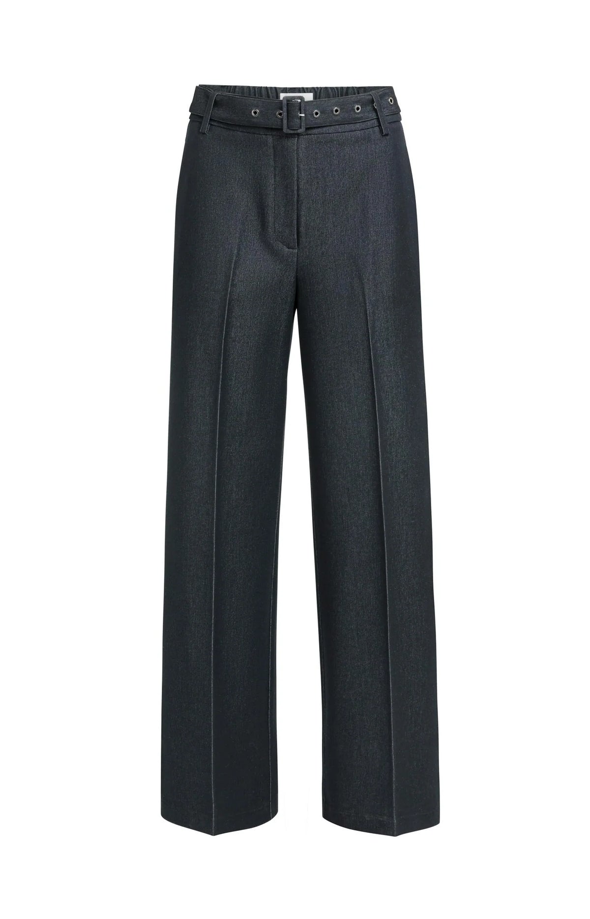YAYA | Woven Trousers Belt Cat Black