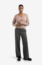 YAYA | Wide Leg Broek Anthracite Melange