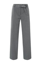 YAYA | Wide Leg Broek Anthracite Melange