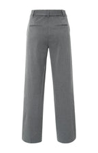 YAYA | Wide Leg Broek Anthracite Melange