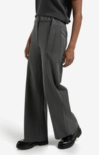 YAYA | Wide Leg Broek Anthracite Melange