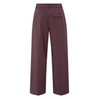 YAYA | Pantalon Met Wijde Pijpen Bordeaux