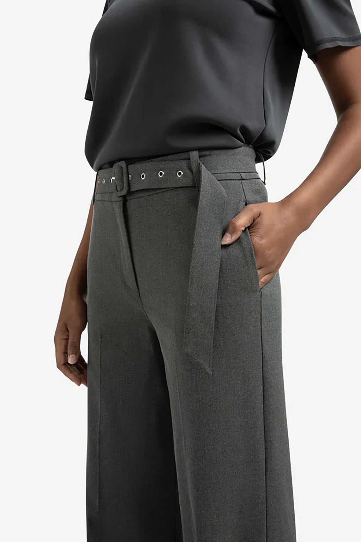YAYA | Geweven Broek Grijs