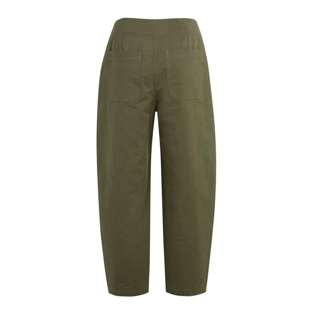 Yaya | Barrel Broek Legergroen