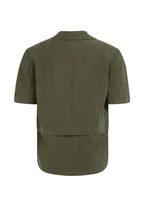 YAYA | Gewezen Blazer Met Korte Mouwen En Afritsbare Zoom Army Green