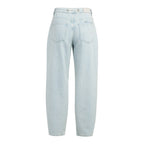 Yaya | Gekleurde Denim Koordsluiting Light Denim