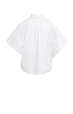 Yaya | Oversized Blouse met Mouwdetail Pure White