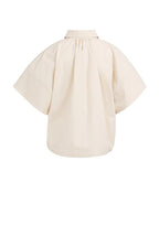 Yaya | Oversized Blouse met Mouwdetail  Cloud Creme White
