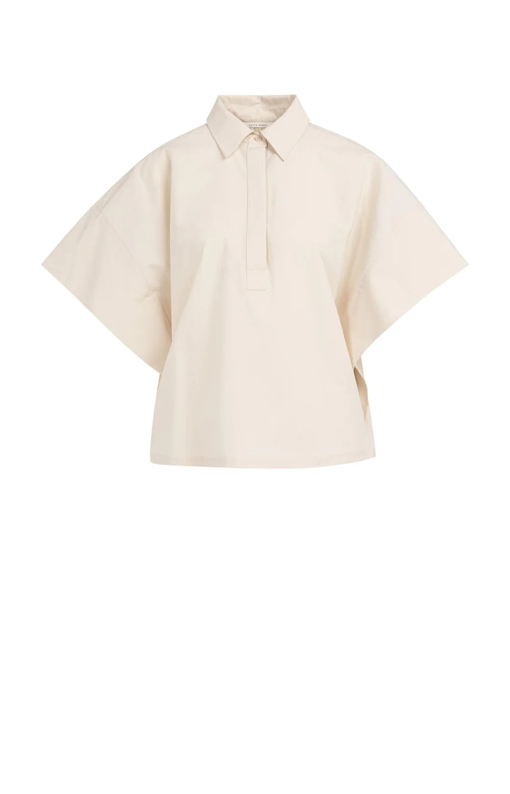 Yaya | Oversized Blouse met Mouwdetail  Cloud Creme White