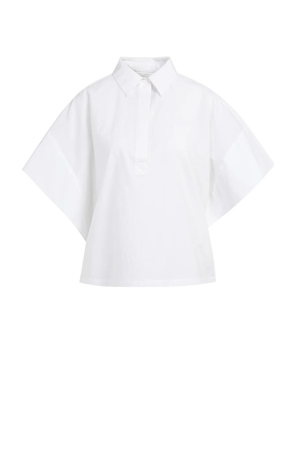 Yaya | Oversized Blouse met Mouwdetail Pure White