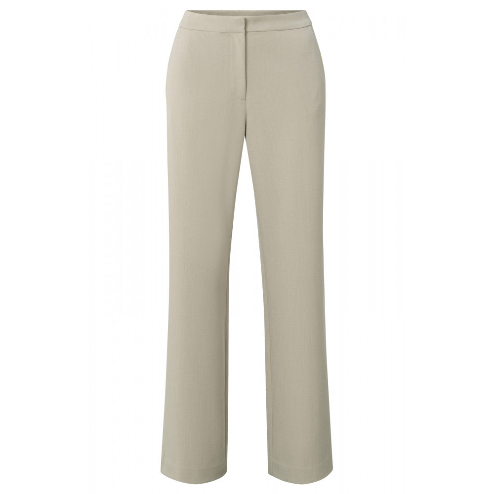 YAYA | high waist pantalon with wide leg, zip and side pockets.