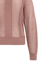 Yaya | Trui met Meshstructuur en Raglanmouwen Burlwood Pink