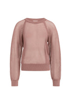 Yaya | Trui met Meshstructuur en Raglanmouwen Burlwood Pink