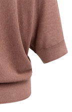 Yaya | Vest met Korte Vleermuismouwen en Knoopsluiting Burlwood Pink Melange
