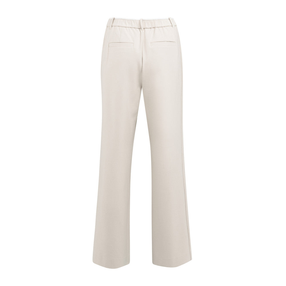 YAYA | Zacht Geweven Broek Met Wijde Pijpen En Elastische Taille