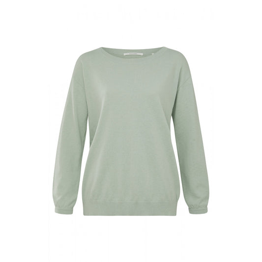YAYA | Boatneck Sweater with long sleeves and dropped shoulders 01-000106-208