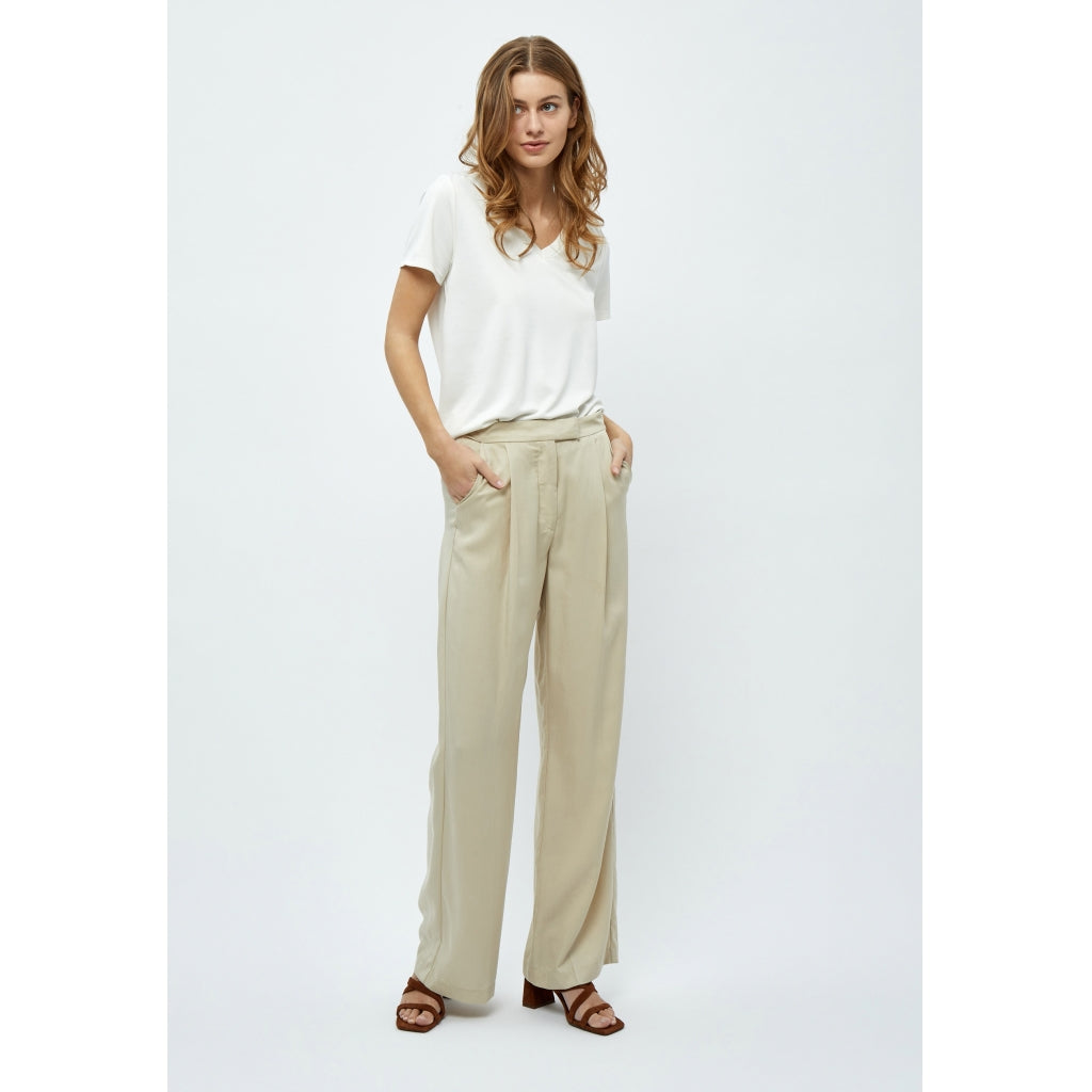 Peppercorn | Maloria Wide Leg Pants - Feather Gray